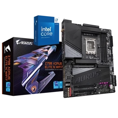 Intel® Core™ i7-14700K 20-Cores (8P+16E) LGA 1700 Processor +  Z790 AORUS ELITE X WIFI7 GAMING MOTHERBOARD