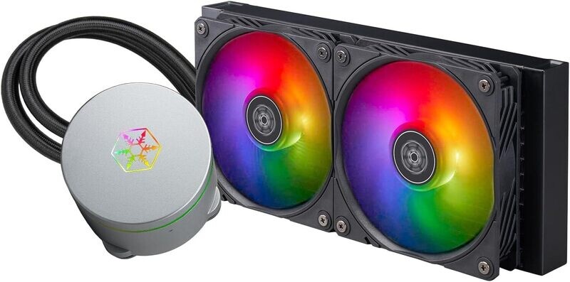 SilverStone IceMyst 240 Premium All-in-One Liquid Cooler with ARGB Lighting