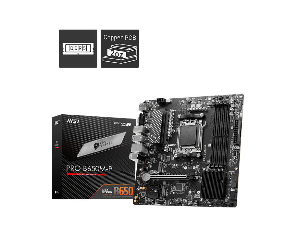 MSI PRO B650M-P DDR5 Motherboard