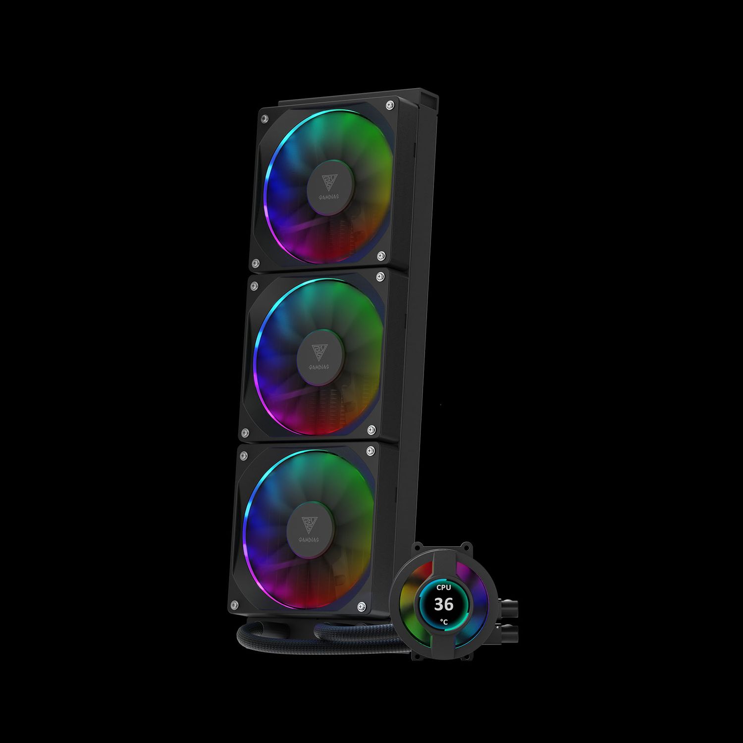 Gamdias Chione 360mm AIO CPU ARGB Liquid Cooler