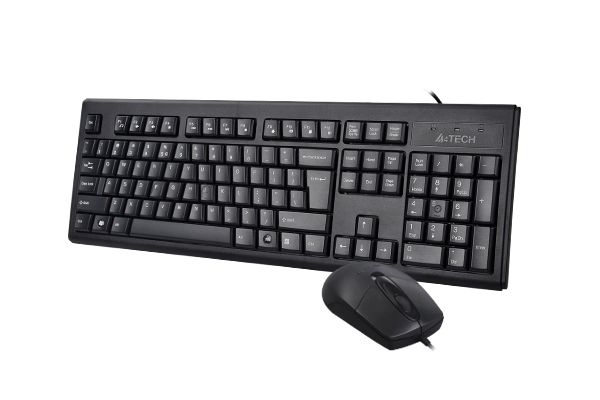 A4tech KRS 8372 Usb BUNDLE, FN Hot Keys, 5 M Clicks Button Lifetime, 1000 DPI, Adjustable Keyboard Height, Keyboard and Mouse