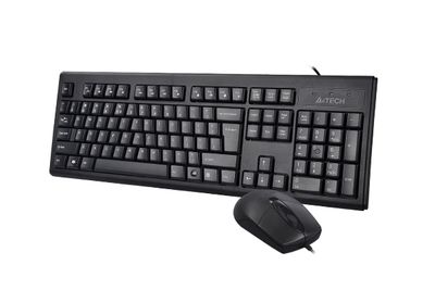 A4tech KRS 8372 Usb BUNDLE, FN Hot Keys, 5 M Clicks Button Lifetime, 1000 DPI, Adjustable Keyboard Height, Keyboard and Mouse