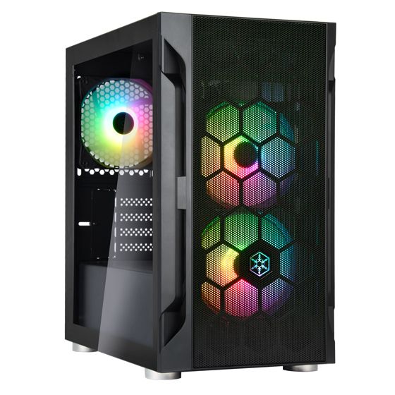Silverstone FARA H1M PRO MATX Tempered Glass Case (Free 3x ARGB 120mm Fans)