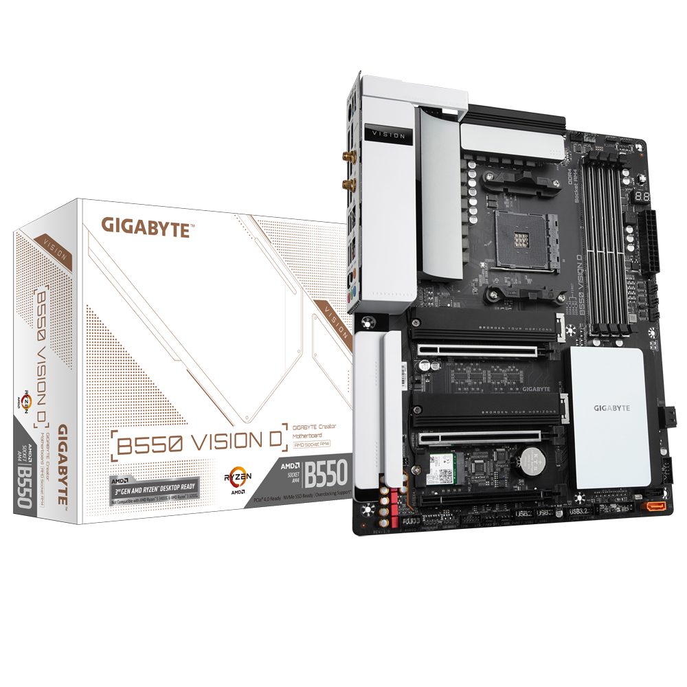GIGABYTE B550 VISION D Gaming Motherboard