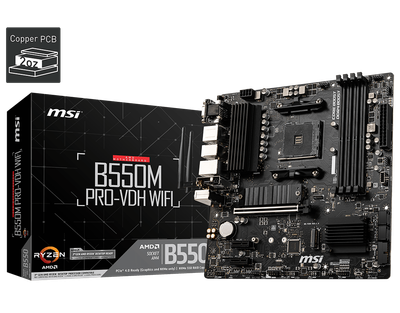 MSI B550M PRO-VDH WIFI MOTHERBOARD MSI B550M PRO-VDH WIFI MOTHERBOARD