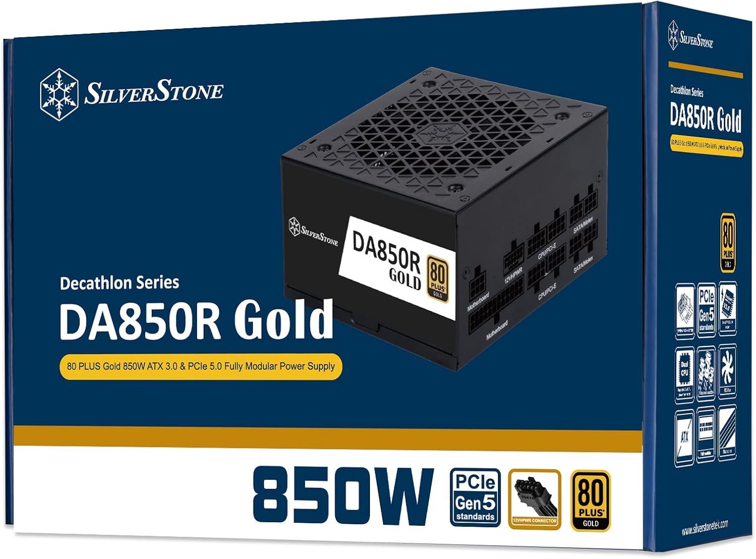 SILVERSTONE 850W 80PLUS GOLD Full Modular ATX ACTIVE PFC  POWER SUPPLY