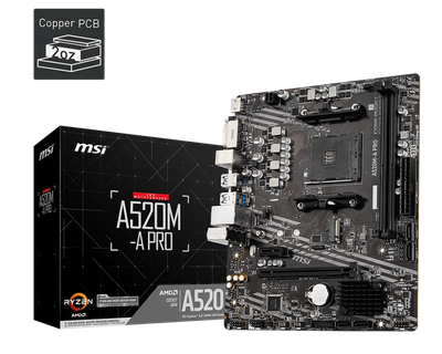 MSI A520M-A-PRO Motherboard MSI A520M-A-PRO Motherboard