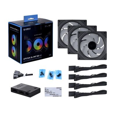 Lian Li UNI FAN SL-INF 3 Pack with Controller (ARGB 120mm LED PWM Daisy-Chain)