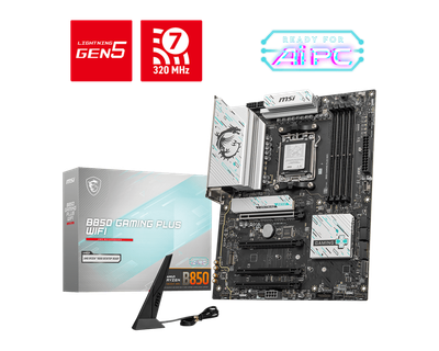 MSI B850 GAMING PLUS WIFI DDR5 MOTHERBOARD MSI B850 GAMING PLUS WIFI DDR5 MOTHERBOARD