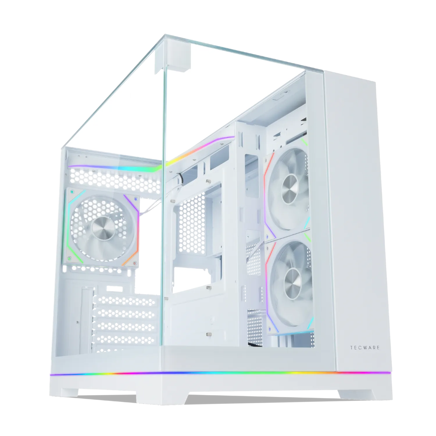 Tecware VX Prism Triple TG MATX Gaming Case ( Free 3x 120mm ARGB Fans )