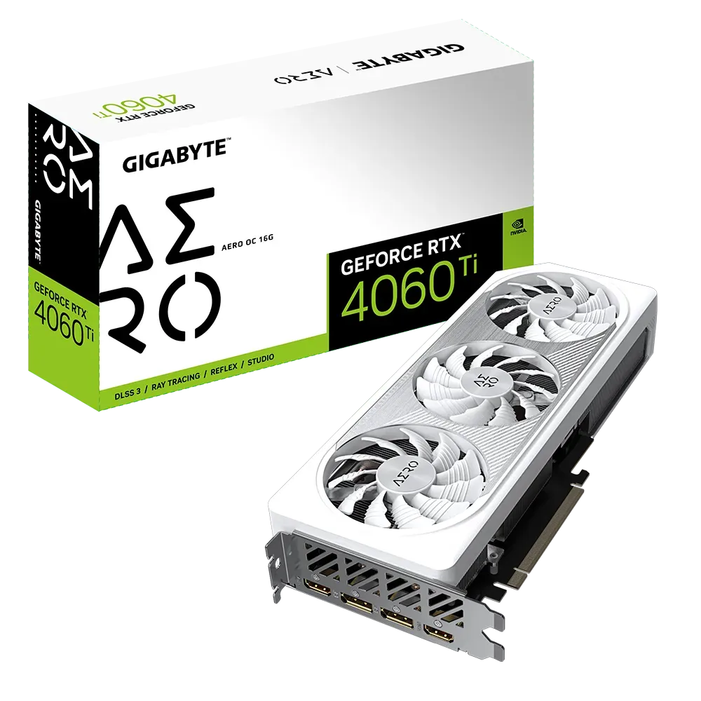 GIGABYTE GeForce RTX™ 4060 Ti AERO OC 16G GDDR6 128-bit Video Card