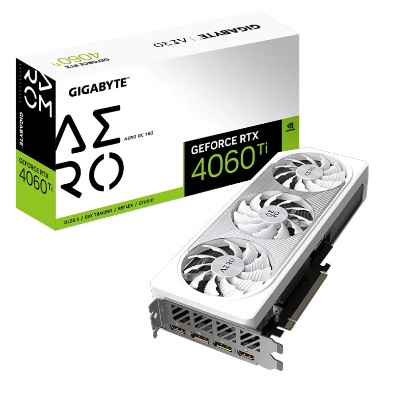 GIGABYTE GeForce RTX™ 4060 Ti AERO OC 16G GDDR6 128-bit Video Card