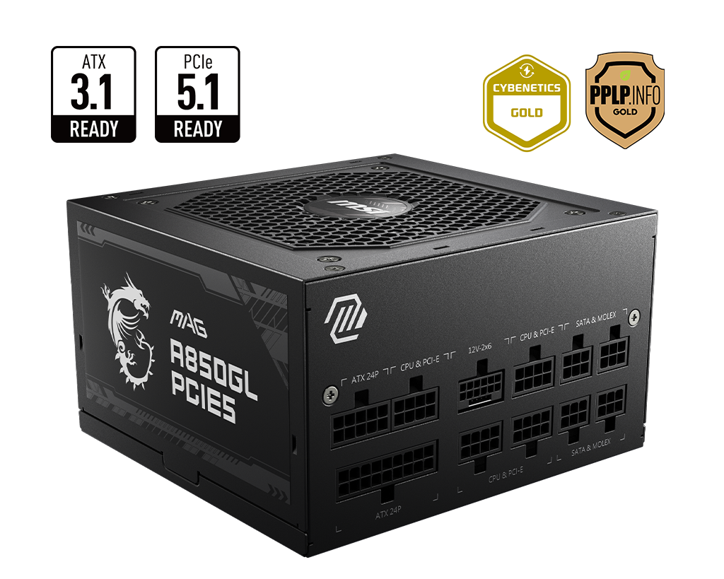 MSI MEG 850W 80 PLUS Gold Fully Modular Power Supply