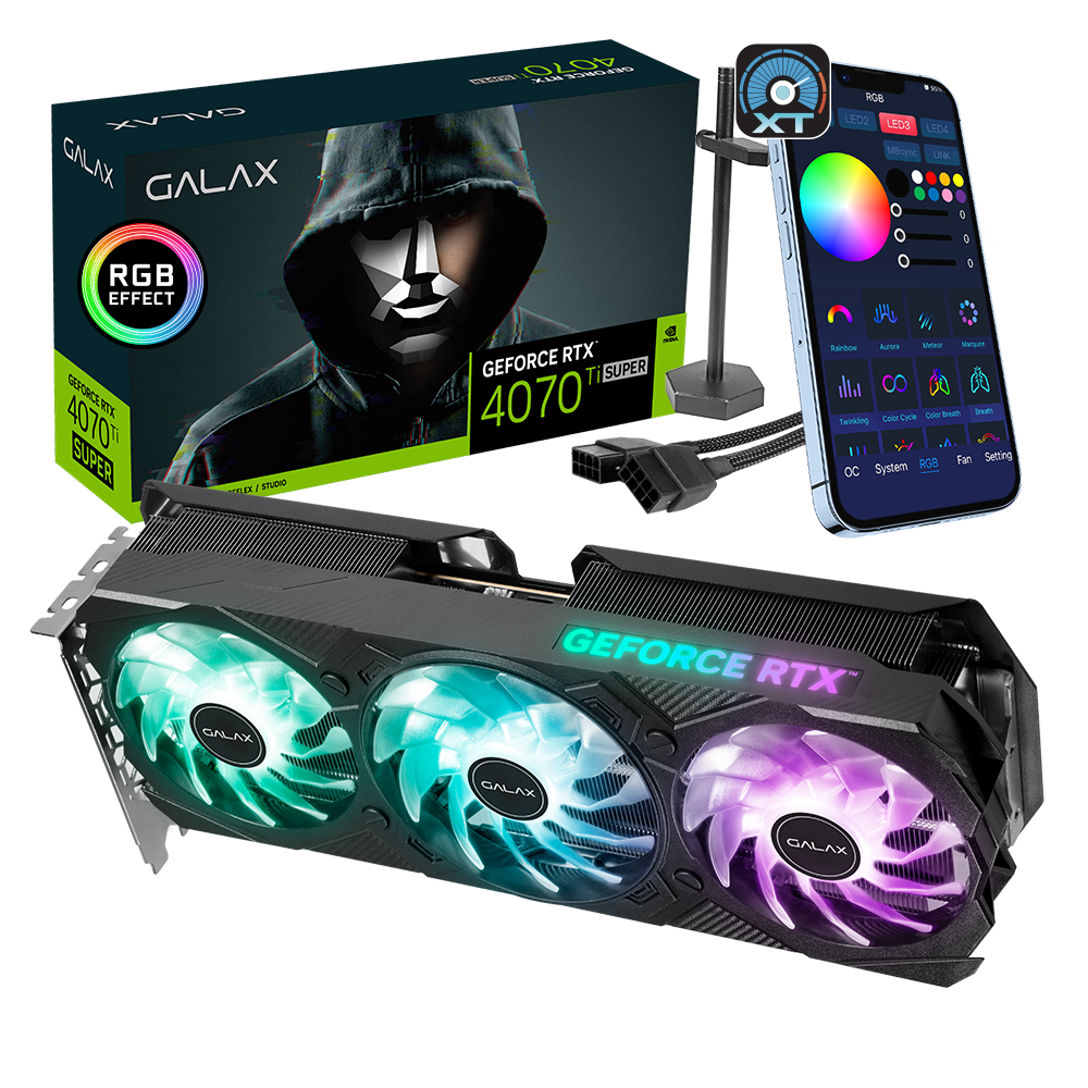 Galax GeForce RTX 4070 Ti SUPER EX Gamer V2 1-Click OC 16GB GDDR6X 256-bit DP*3/HDMI 2.1/DLSS 3