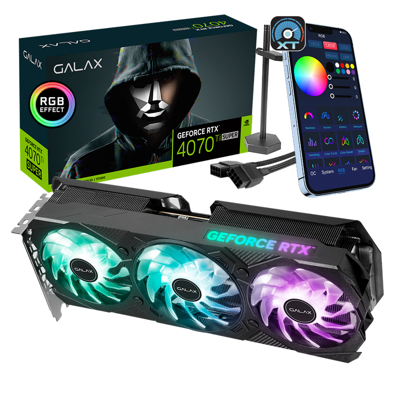 Galax GeForce RTX 4070 Ti SUPER EX Gamer V2 1-Click OC 16GB GDDR6X 256-bit DP*3/HDMI 2.1/DLSS 3