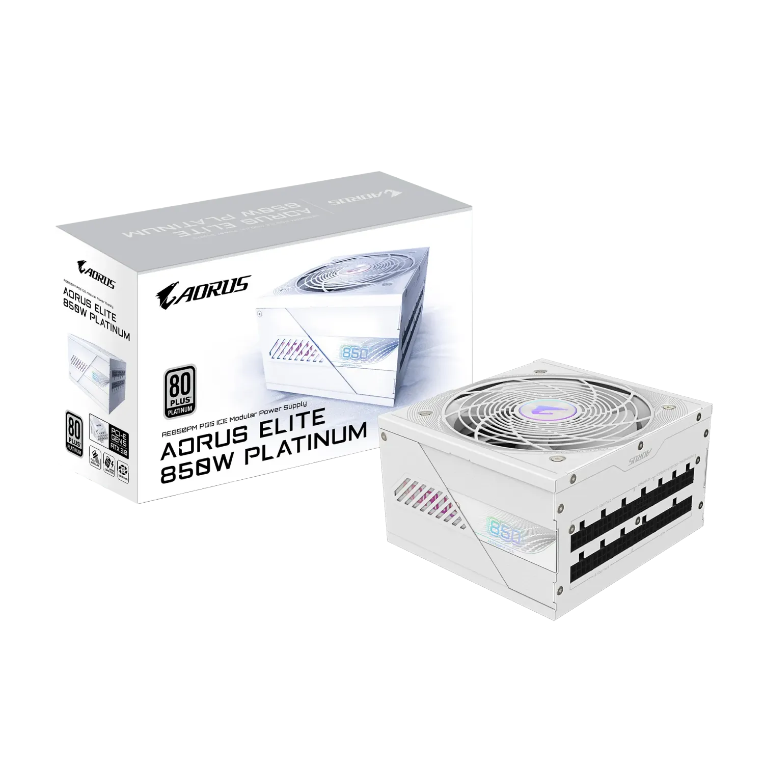 AORUS ELITE P850W 80+ Platinum Modular PCIe 5.0 ICE Power Supply