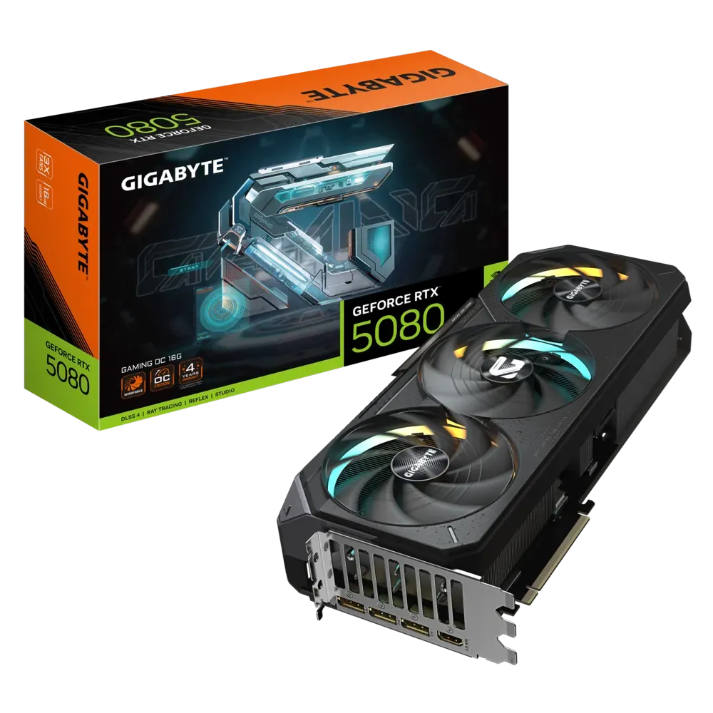 GIGABYTE GeForce RTX™ 5080 GAMING OC 16G GDDR7 256-bit Video Card