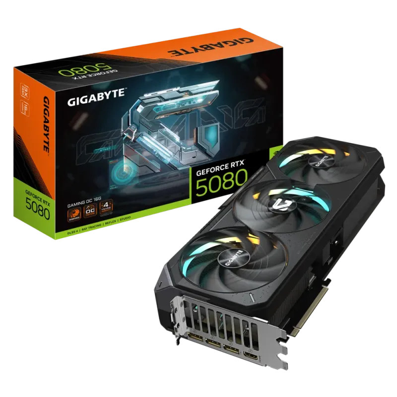 GIGABYTE GeForce RTX™ 5080 GAMING OC 16G GDDR7 256-bit Video Card