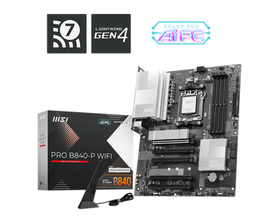 MSI PRO B840-P WIFI DDR5 MOTHERBOARD MSI PRO B840-P WIFI DDR5 MOTHERBOARD