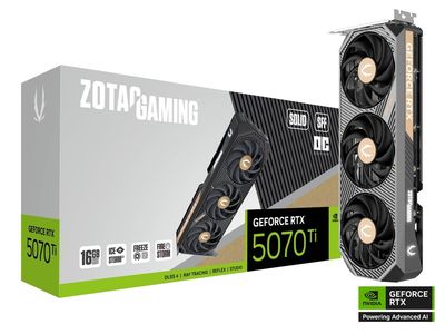 ZOTAC GAMING GeForce RTX 5070 Ti SOLID SFF OC 16GB GDDR7 256-bit Video Card ZOTAC GAMING GeForce RTX 5070 Ti SOLID SFF OC 16GB GDDR7 256-bit Video Card