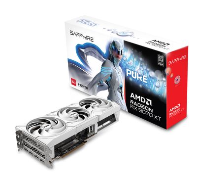 SAPPHIRE PURE AMD RADEON™ RX 9070 XT GAMING OC 16GB GDDR6 256-BIT DUAL HDMI / DUAL DP
