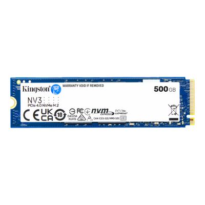 Kingston NV3 500GB NVME M.2 PCIE 4.0 SSD (RW: 5,000/3,000 MB/s) Kingston NV3 500GB NVME M.2 PCIE 4.0 SSD (RW: 5,000/3,000 MB/s)
