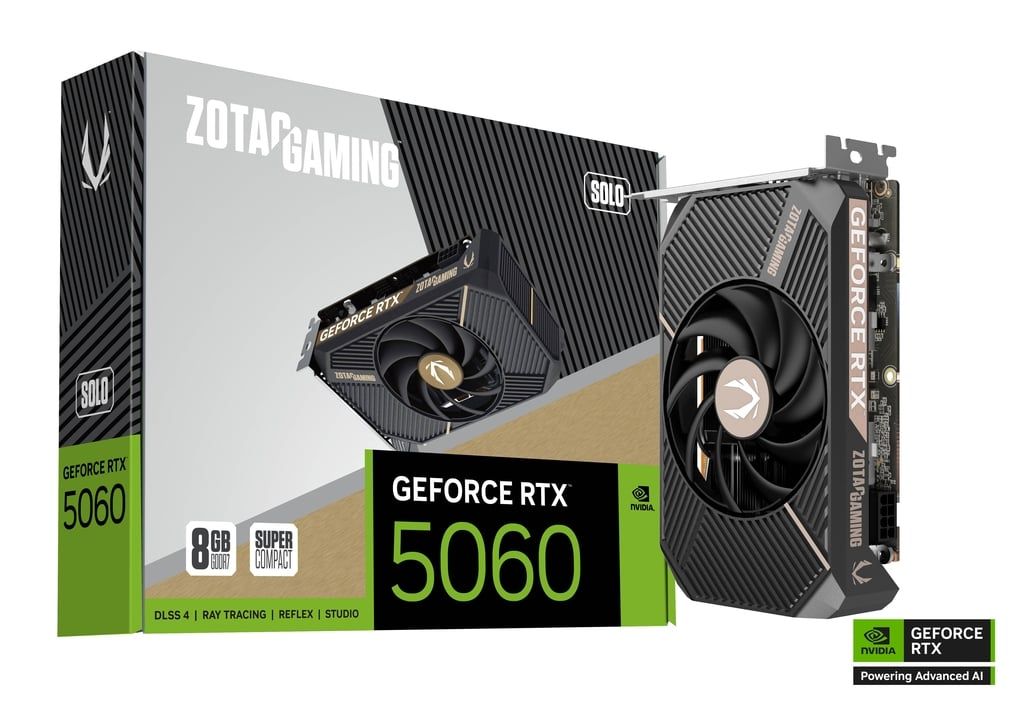 ZOTAC GAMING GeForce RTX 5060 8GB GDDR7 SOLO 128-bit Video Card