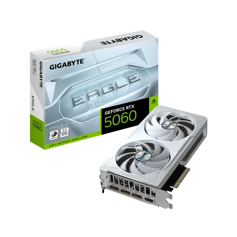 GIGABYTE GeForce RTX™ 5060 EAGLE OC ICE 8G 128-bit Video Card