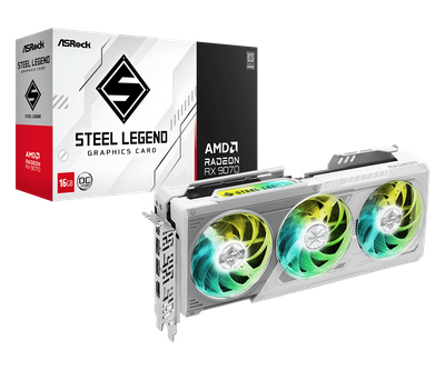 ASROCK AMD Radeon™ RX 9070 Steel Legend 16GB OC GDDR6 256 bit Video Card ASROCK AMD Radeon™ RX 9070 Steel Legend 16GB OC GDDR6 256 bit Video Card