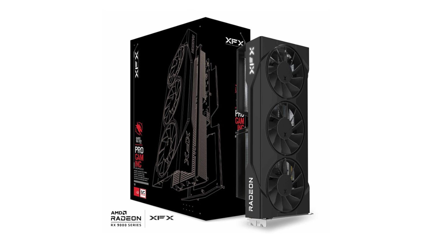 XFX Swift AMD Radeon RX 9060 XT OC Triple Fan Gaming Edition 16GB GDDR6 128 bit Video Card