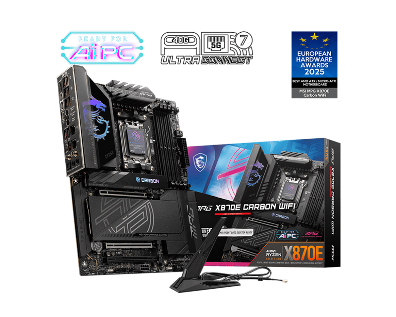 MSI MPG X870E CARBON WIFI DDR5 GAMING Motherboard MSI MPG X870E CARBON WIFI DDR5 GAMING Motherboard