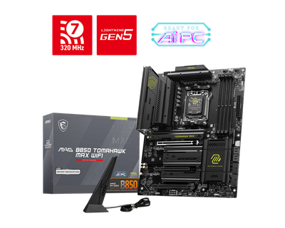 MSI MAG B850 TOMAHAWK WIFI MAX DDR5 MOTHERBOARD MSI MAG B850 TOMAHAWK WIFI MAX DDR5 MOTHERBOARD