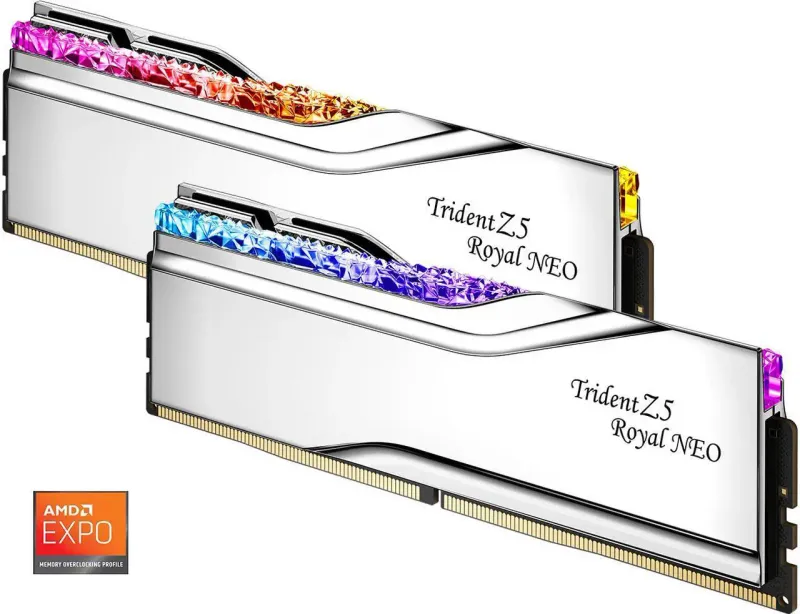 G.SKILL Trident Z Royal Series 64GB (2 x 32GB)) 6000MHz CL28-36-36-96 1.40V AMD EXPO DDR5 Memory Kit