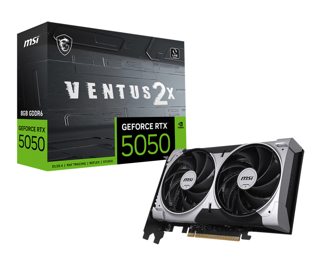 MSI GeForce RTX™ 5050 8G VENTUS 2X 8G 128-bit Video Card