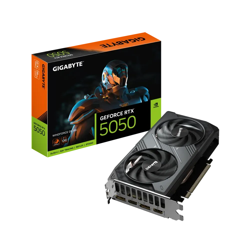 GIGABYTE GeForce RTX™ 5050 WINDFORCE OC 8G 128-bit Video Card