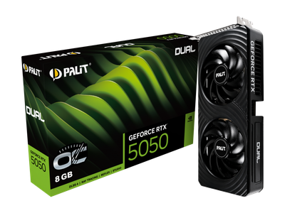 PALIT GeForce RTX™ 5050 DUAL OC 8G 128-bit Video Card