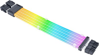 Lian Li Strimer Wireless 8 Pin (PW8-1W-CPU) - Addressable RGB Power Extension Cable Fits CPU EPS - Light Guides - Wireless Controller NOT Included and it is Required Lian Li Strimer Wireless 8 Pin (PW8-1W-CPU) - Addressable RGB Power Extension Cable Fits CPU EPS - Light Guides - Wireless Controller NOT Included and it is Required