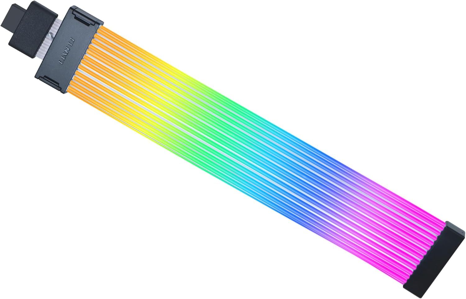 Lian Li Strimer Wireless 16 Pin (PW16-121W) - Addressable RGB Power Extension Cable with Wireless Control - 12 LED Strip - Wireless Controller NOT Included; a Controller is Required for use