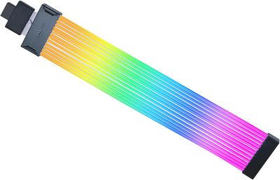Lian Li Strimer Wireless 16 Pin (PW16-121W) - Addressable RGB Power Extension Cable with Wireless Control - 12 LED Strip - Wireless Controller NOT Included; a Controller is Required for use Lian Li Strimer Wireless 16 Pin (PW16-121W) - Addressable RGB Power Extension Cable with Wireless Control - 12 LED Strip - Wireless Controller NOT Included; a Controller is Required for use