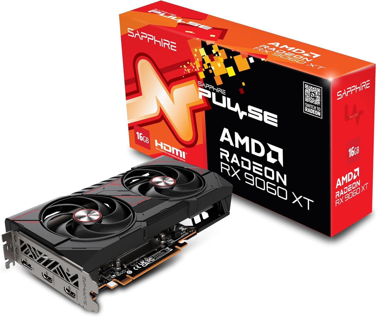 SAPPHIRE PULSE AMD RADEON™ RX 9060 XT GAMING OC GDDR6 128 bit Video Card