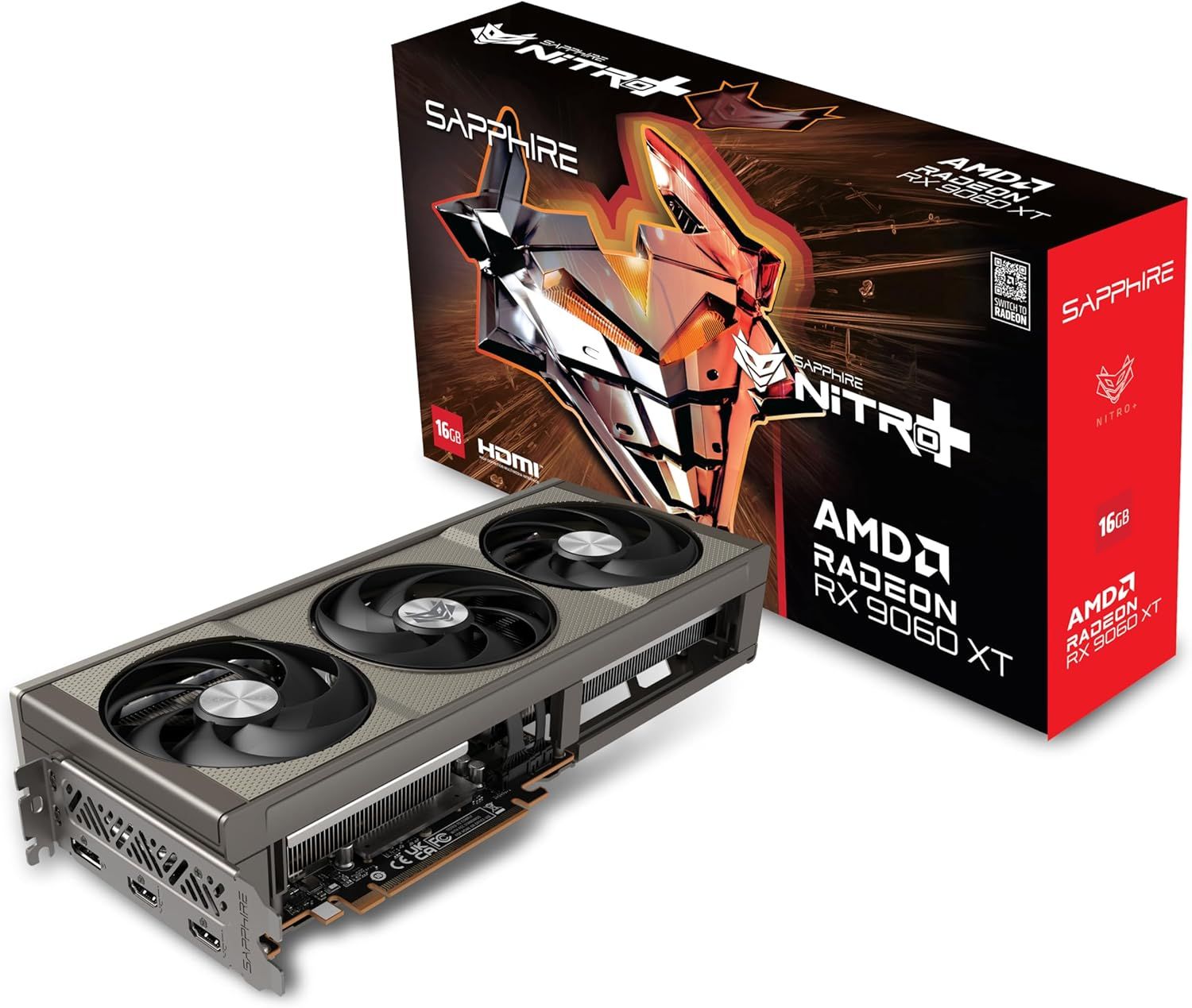 SAPPHIRE NITRO+ AMD RADEON™ RX 9060 XT GAMING OC GDDR6 128 bit Video Card