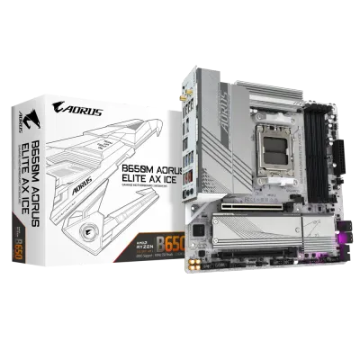 AORUS B650M ELITE AX ICE WIFI DDR5 MOTHERBOARD AORUS B650M ELITE AX ICE WIFI DDR5 MOTHERBOARD