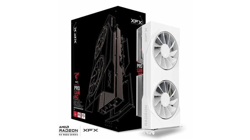XFX Swift AMD Radeon RX 9060 XT OC White Gaming Edition 16GB GDDR6 128 bit Video Card