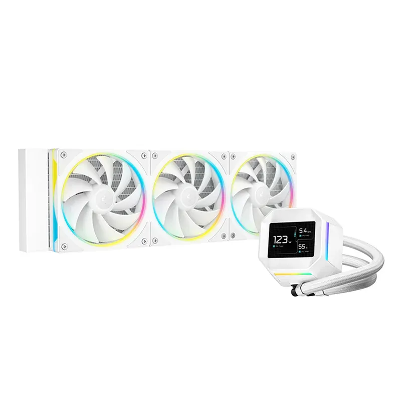 DeepCool LM360 360MM 2.4″ LCD ARGB AIO Liquid Cooler, Colors: White