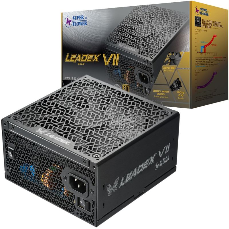 SuperFlower LEADEX VII XG 1000W 80+ Gold &amp; Cybenetics Platinum, ATX 3.1 &amp; PCIe 5.0, Full Modular Power Supply