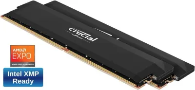Crucial Pro Overclocking DDR5 6000 CL36 32GB 2x16GB Kit Desktop Memory