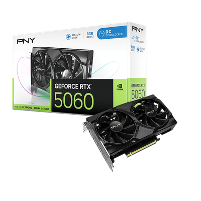 PNY GeForce RTX™ 5060 8G Dual Fan OC 8G 128-bit Video Card