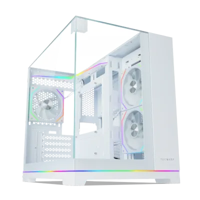 Tecware VX Prism Triple TG MATX Gaming Case ( Free 3x 120mm ARGB Fans )