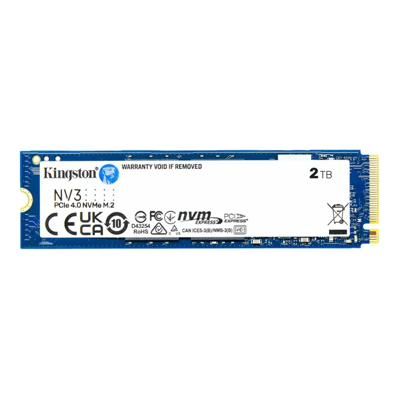 Kingston NV3 2TB NVME M.2 PCIE 4.0 SSD (RW: 6,000/4,000 MB/s)
