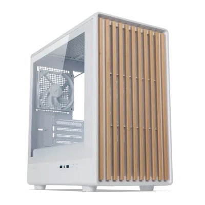 Tecware Timber M High Airflow Wood MATX TG Gaming Case ( Free 4x 120mm Fans )